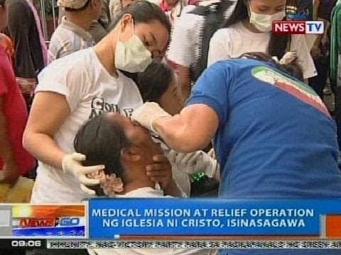 NTG: Medical mission at relief operation ng Iglesia ni Cristo, isinagawa