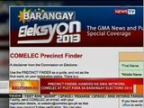 Precinct finder, handog ng GMA Network, Comelec at PLDT para sa Barangay Elections 2013