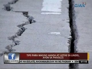 24 Oras: Tips para maging handa at ligtas sa lindol, ayon sa Phivolcs