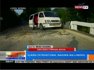 NTG: Ilang istruktura, nasira ng lindol