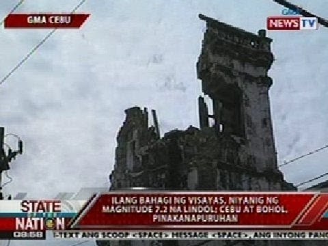SONA: Ilang bahagi ng Visayas, niyanig ng magnitude 7.2 na lindol