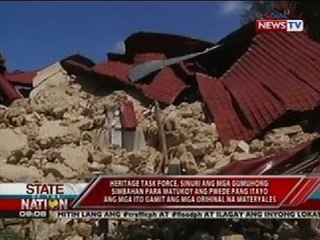 Aftershocks, patuloy na nararanasan; Heritage Task Force, sinuri ang ilang lumang simbahan