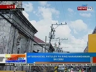 NTG: Aftershocks, patuloy pa ring nararamdaman sa Cebu
