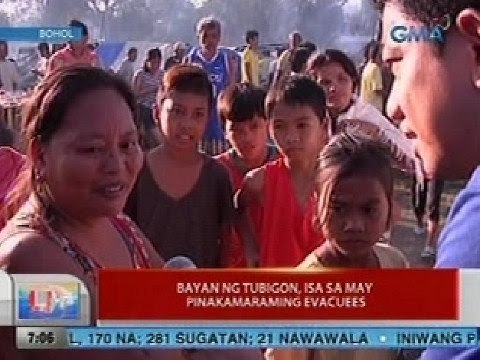 UB: Bayan ng Tubigon, Bohol, isa sa may pinakamaraming evacuees