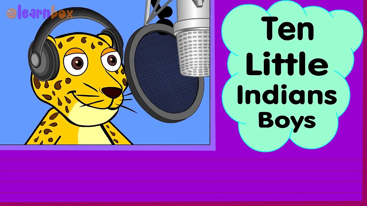 Ten Little Indians with Lyrics! Nursery Rhyme Song For Childrens