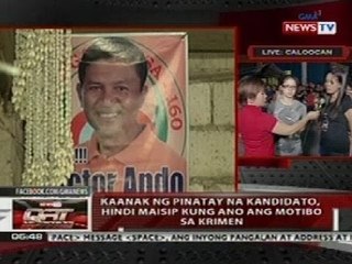 QRT: Kaanak ng pinatay na kandidato sa Caloocan, hindi maisip kung ano ang motibo sa krimen