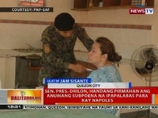 BT: Sen. Pres. Drilon, handang pirmahan ang anumang subpoena na ipapalabas para kay Napoles