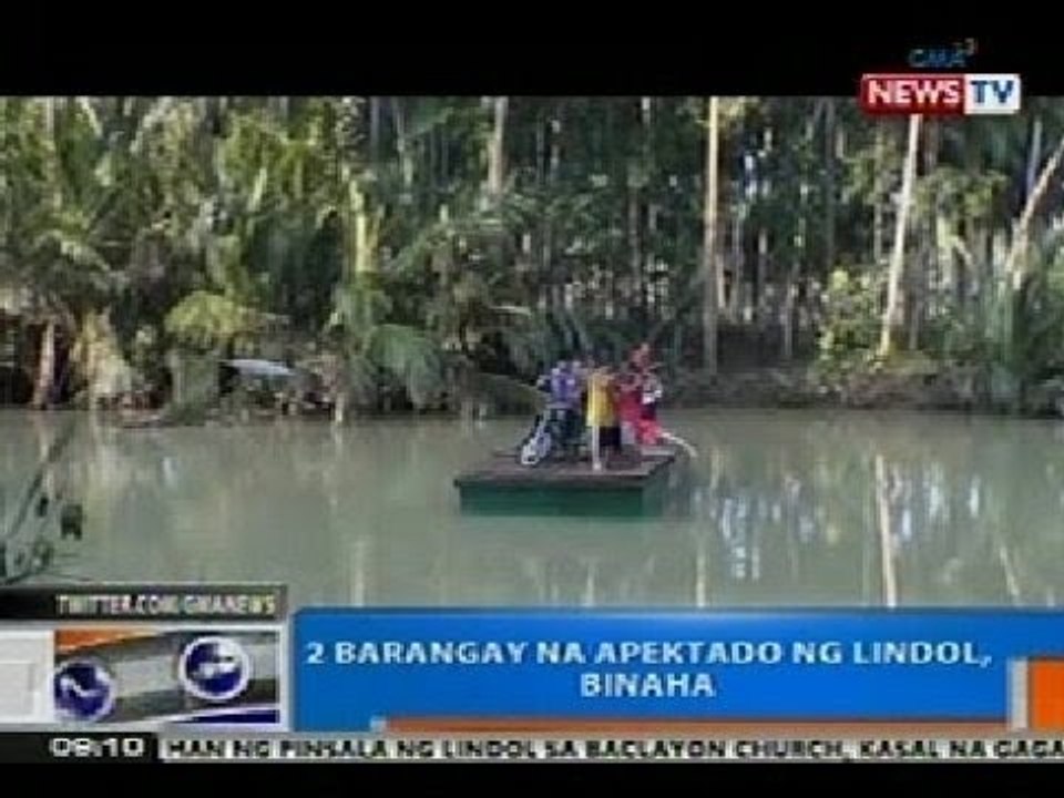 NTG: 2 barangay na apektado ng lindol sa Bohol, binaha