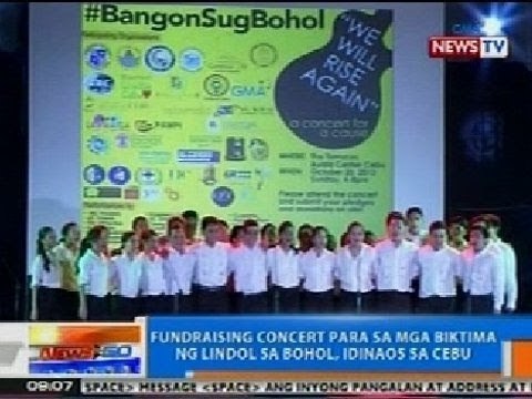 NTG: Fund raising concert para sa mga biktima ng lindol sa bohol, idinaos sa Cebu