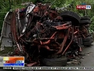 NTG: 3 sa 7 sasakyang nagkarambola sa Quezon, nasa pinangyarihan pa rin ng aksidente
