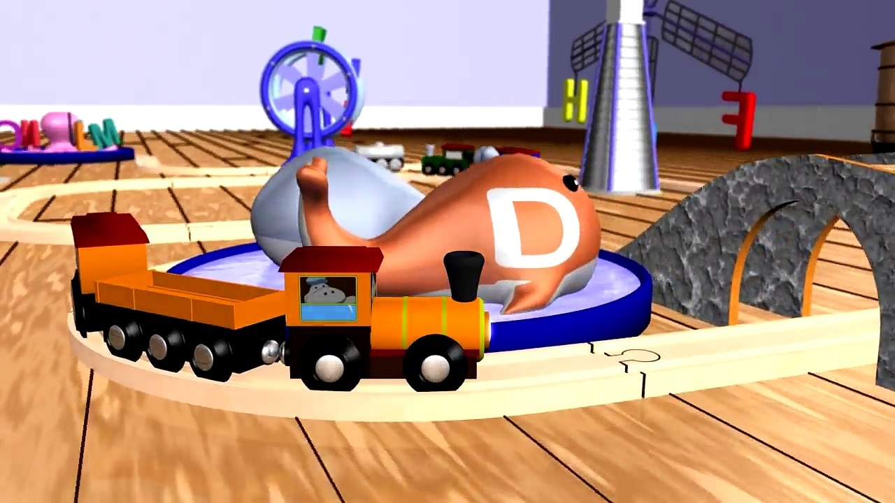 Wooden Alphabet Train: Learning ABCs for Children