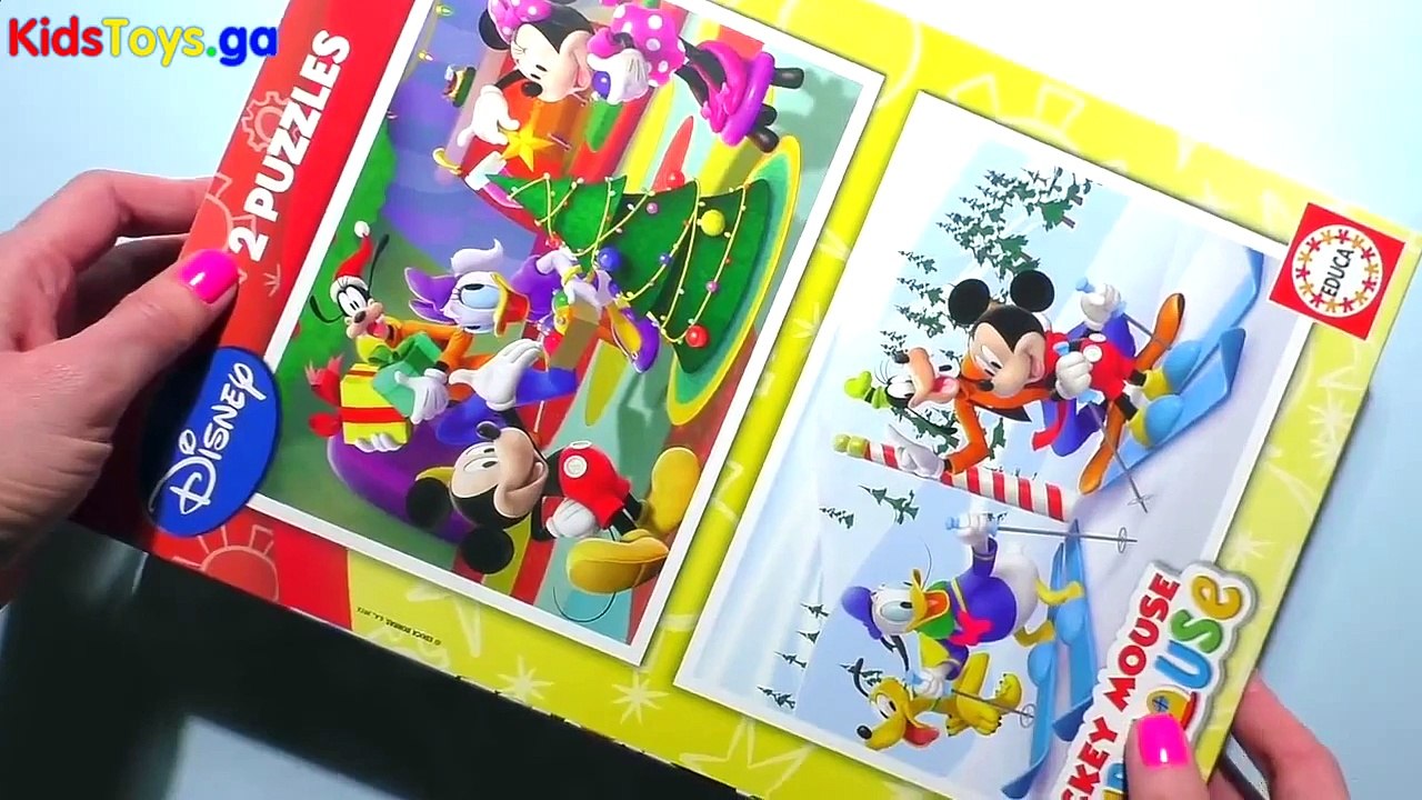 Mickey Mouse CHRISTMAS Puzzle Games Rompecabezas De Play Kids Learning Toys quebra-cabeça- Marvel