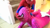 Spidergirl toy collection! Venom prank! w/ Joker, Spiderman, Maleficent Fun Superhero FUN IRL