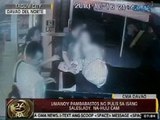 24Oras: Umano'y pambabastos ng pulis sa isang sales lady sa Tagum City, na-huli cam