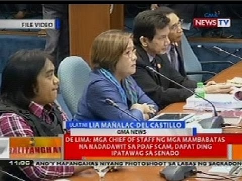BT: Sec. De Lima, payag sa paghaharap ni Napoles at ng mga whistleblower sa Senado