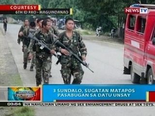 BP: 3 sundalo sa Maguindanao, sugatan nang pasabugan sa Datu Unsay