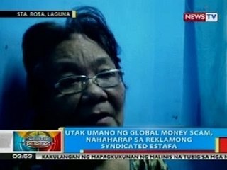 BP: Utak umano ng Global money scam, nahaharap sa reklamong sundicates estafa