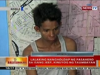 BT: Lalaking nangholdap ng pasahero sa jeep sa Manila, kinuyog