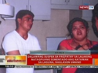 BT: 2 suspek sa pagpatay sa lalaking natagpuang sementado ang katawan sa Laguna, naglason