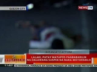 BT: Lalaki sa QC, patay nang pagbabarilin ng 2 suspek na naka-motorsiklo