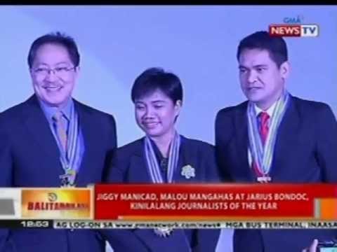 BT: Jiggy Manicad, Malou Mangahas at Jarius Bondoc, kinilalang Journalists of the Year