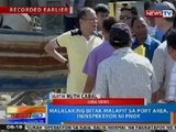 NTG: Malalaking bitak malapit sa port area sa Tubigon, Bohol, ininspeksyon ni PNoy