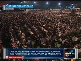 SAKSI: Grupong JIL, nanawagang buwagin ang pork barrel sa kanilang anibersaryo sa Manila
