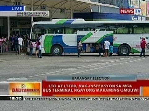 BT: LTO at LTRFB, nag-inspeksyon sa mga bus terminal ngayong maraming umuuwi