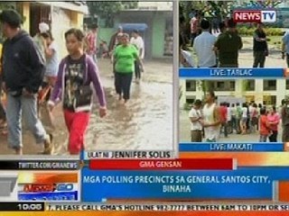 NTG: Mga polling precints sa General Santos City, binaha