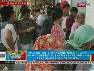 BP: Ilang botante sa Davao, maagang nagdagsaan sa mga presinto
