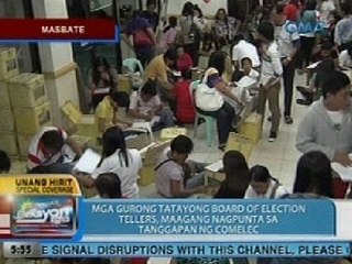 UB: Mga gurong tatayong board of election tellers sa Masbate, maagang nagpunta sa Comelec office