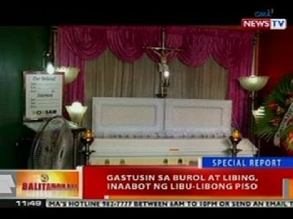BT: Gastusin sa burol at libing, inaabot ng libu-libong piso