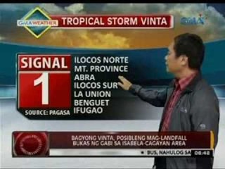 24 Oras: Bagyong Vinta, posibleng mag-landfall bukas ng gabi sa Isabela-Cagayan Area