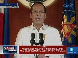 Flash Report:  Pangulong Aquino: Hindi pork barrel ang DAP