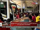 QRT: Biyahe ng ilang bus sa Araneta Ctr. Bus Terminal, naantala kahit kaunti pa ang mga pasahero