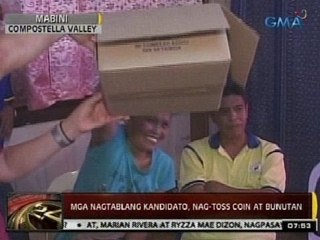 24Oras: Mga nagtablang kandidato sa Pangasinan, nag-toss coin at bunutan