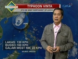 24 Oras: Typhoon Vinta, lumabas na ng Phl Area of Responsibility