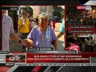 QRT: Mga senior citizen at may kapansanan, hindi naalalayan sa pagbisita nila sa sementeryo