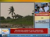 UB: Malakas na hangin at ulan, naranasan sa Ilocos provinces; ilang puno, natumba