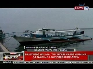 QRT: Bagyong Wilma, tuluyan nang humina at naging LPA