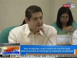 NTG: Sen. Guingona, hindi pabor na ipagpaliban ang pagharap ni Napoles sa Senado