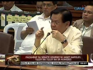 24 Oras: Pagharap sa senate hearing ni Janet Napoles, tuloy na tuloy na sa Huwebes