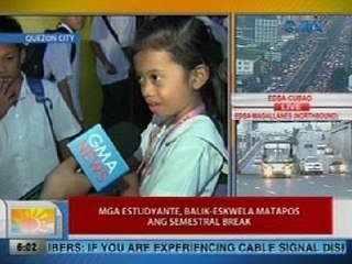 UB: Mga estudyante, balik-eskwela matapos ang semestral break