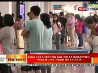 BT: Mga pasaherong galing sa bakasyon, nagsisidatingan na sa NAIA