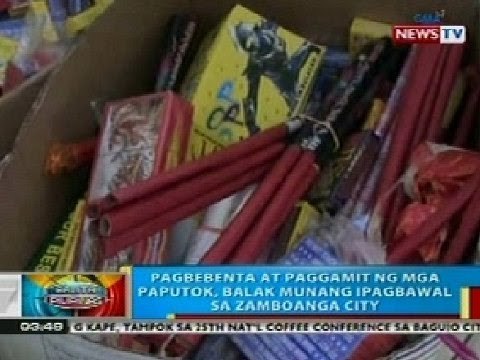 BP: Pagbebenta at paggamit ng mga paputok, balak ipagbawal sa Zamboanga City