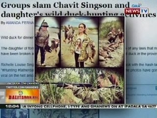 BT: Mag-amang Singson, binabatikos dahil sa larawan na nanghuhuli ng endangered na uri ng pato