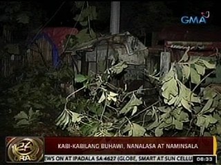24Oras: Kabi-kabilang buhawi, nanalasa at naminsala sa ilang bahagi ng Cebu