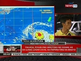 QRT: PAGASA, posibleng magtaas ng signal #4 sa ilang lugar dahil sa paparating na bagyo