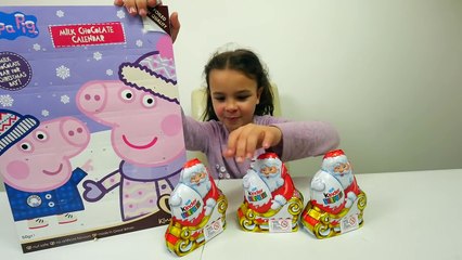 Kinder Surprise Eggs and Peppa Pig Christmas Calendar special eddition