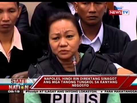 SONA: Napoles, 'di rin direktang sinagot ang mga tanong tungkol sa kanyang negosyo